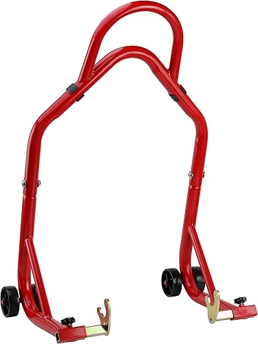 YHMOTO - Soporte deportivo para bicicleta y motocicleta, soporte de elevación de rueda delantera y trasera, 750 libras de capacidad, carrete de