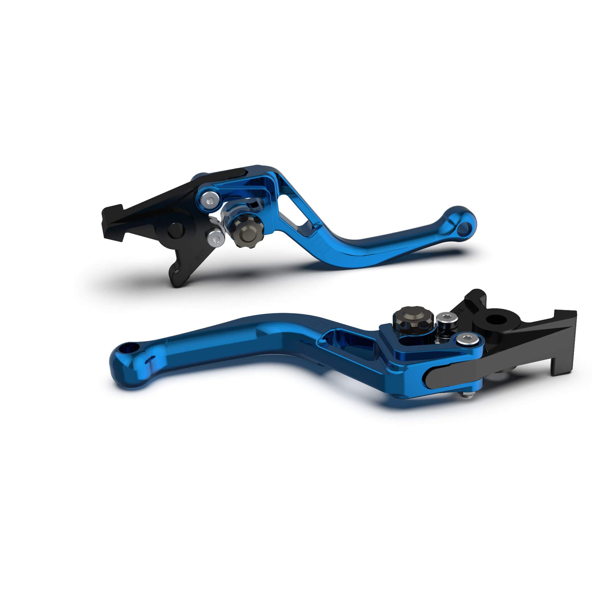 Levier d'embrayage court LSL BOW L05 bleu et anthracite anodisé