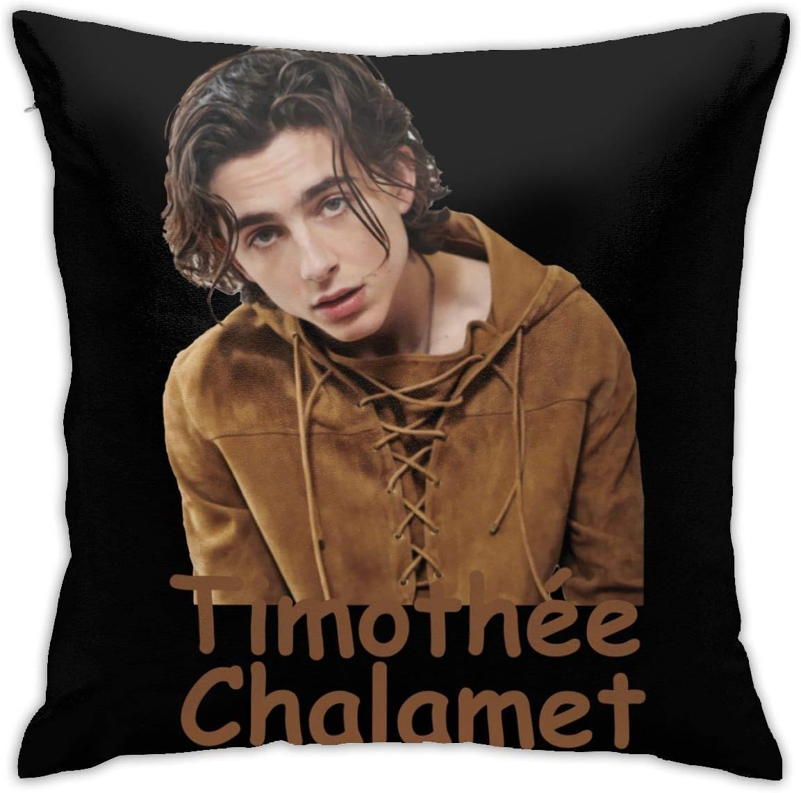 Standard Price Timothee Chalamet Pillow Cases Polyester Pillow Cover Pattern Decorative Washable for Sofa Home Decor 18 X 18