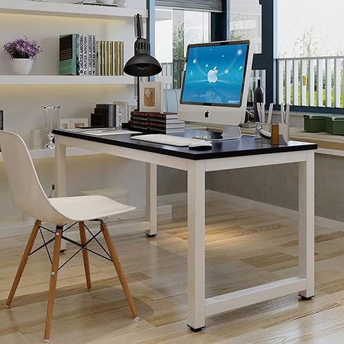 Miniatura 4 de Escritorio para computadora, escritorio de trabajo de madera de 43 pulgadas, escritorio grande para videojuegos, mesa para computadora portátil,