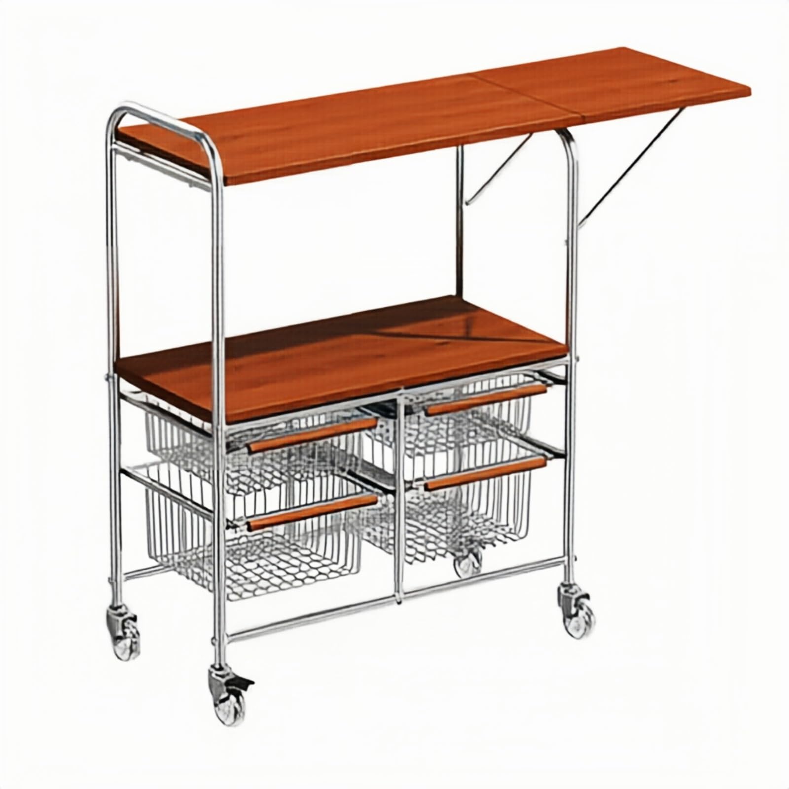 ZYYANSHOP Kitchen Storage Cart Kitchen Cart Rolling Microwave and Vegetable Rack Mobile Storage Organizer