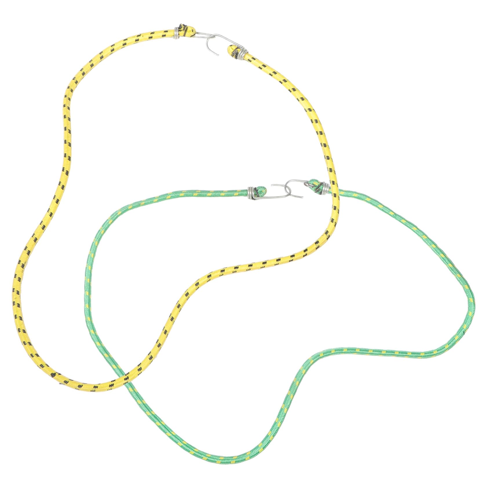 Balacoo Versatile Bungee Straps Hooks 2 Pack Rubber Cords for Luggage Bikes Scooters Random Color