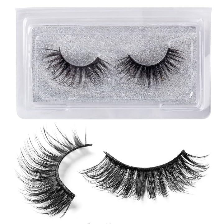 Self-Adhesive False Eyelashes For Women Reusable Wispy Faux Mink Look Lashes | No Glue Required Lightweight Natural Look Eyelashes Pair-image-34