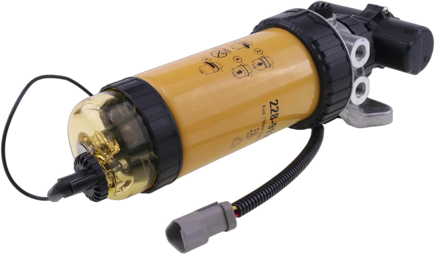 Solarhome Fuel Pump Fuel Filter Assembly 228-9129 Compatible with Caterpillar CAT Engine 3054 3046 Loader 414E 416E 420E 428E 430D