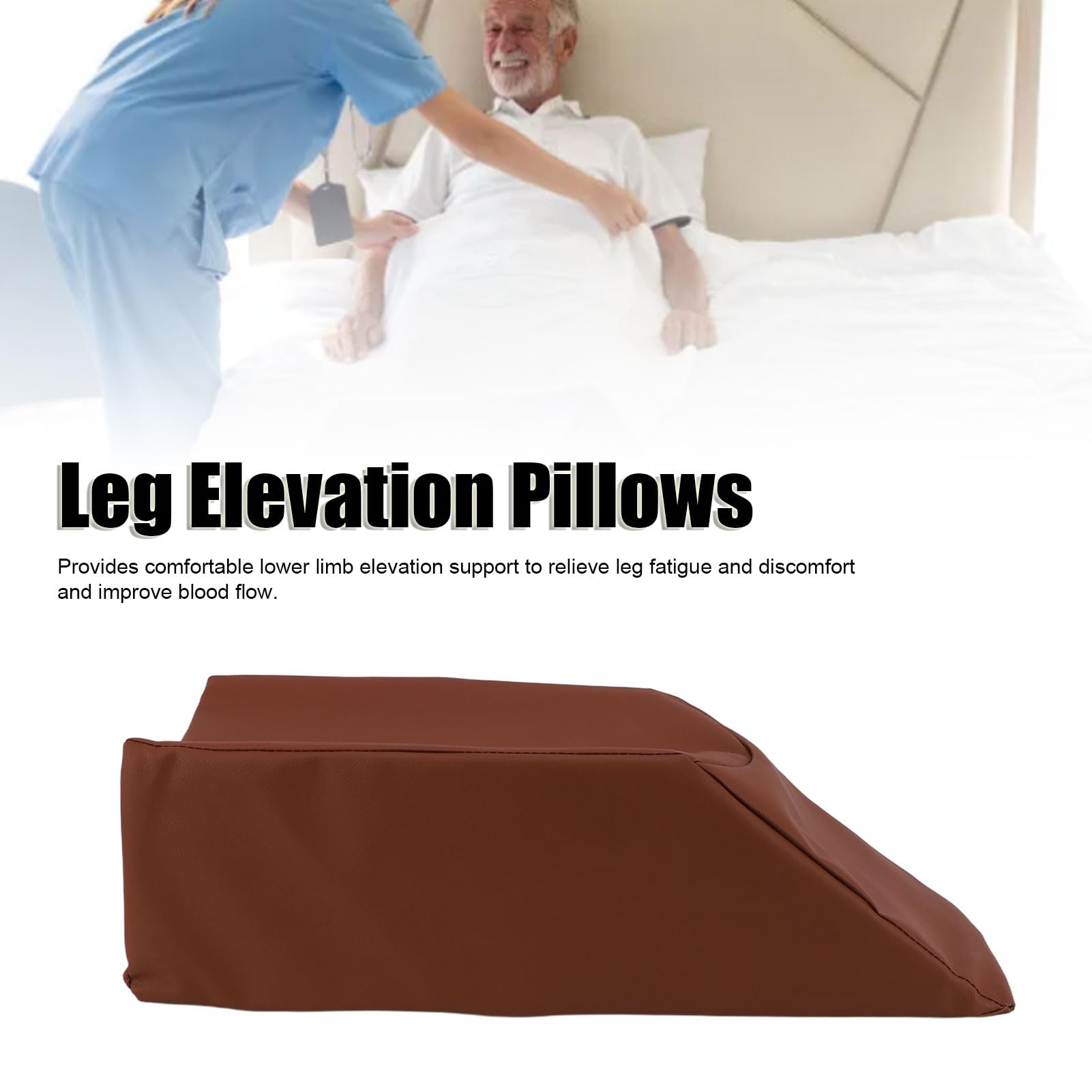 Cuscino per l'elevazione delle Gambe con Supporto in Pelle