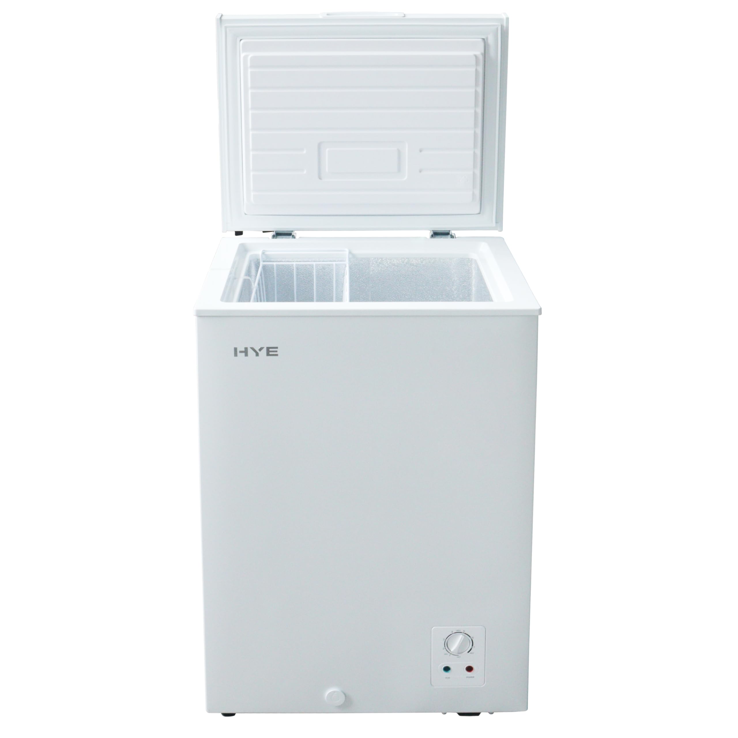 HYE Chest Freezer - 96L Freezer, Quiet 42 dB Operation, Mechanical Temperature Control, Freestanding Design, White, Suitable For Garages & Outbuildings - RF01CF96W24 — view 3