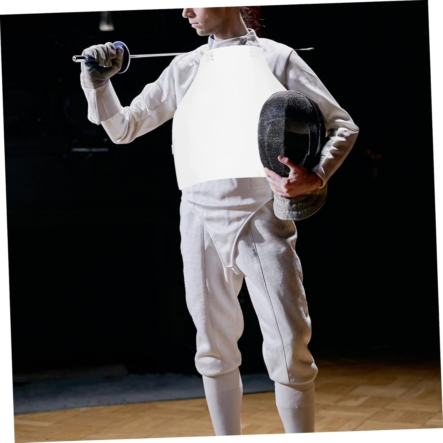 POPETPOP Breathable Chest Guard for Fencing Portable Protector for Men and Women Lightweight Durable Sports for Training and Competition