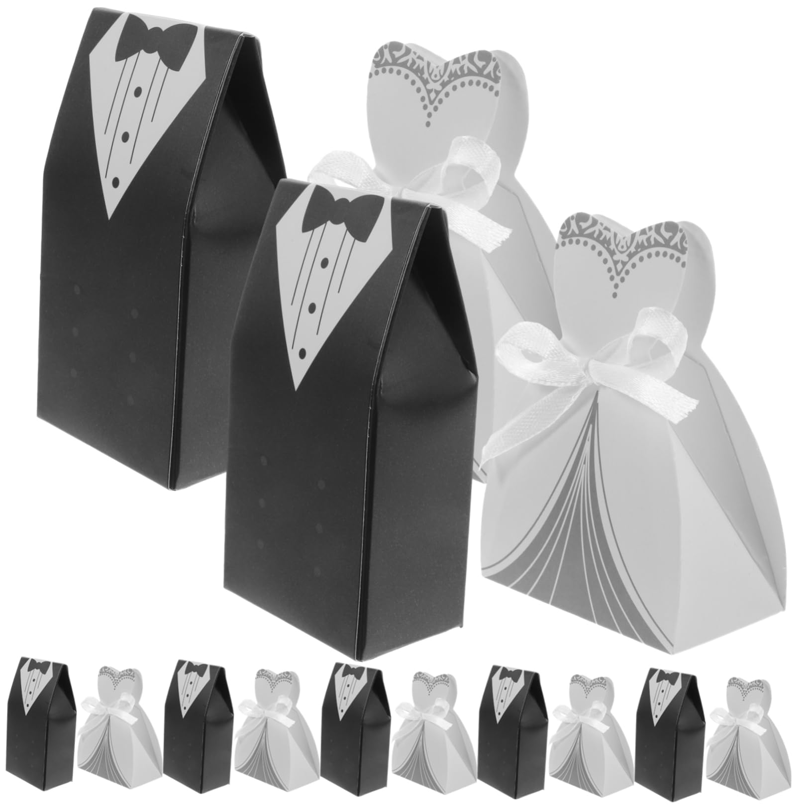 STOBOK 100pezzi Scatole Matrimonio Contenitori Per e Confetti Per e Ricevimenti Per Sposi e Ospiti