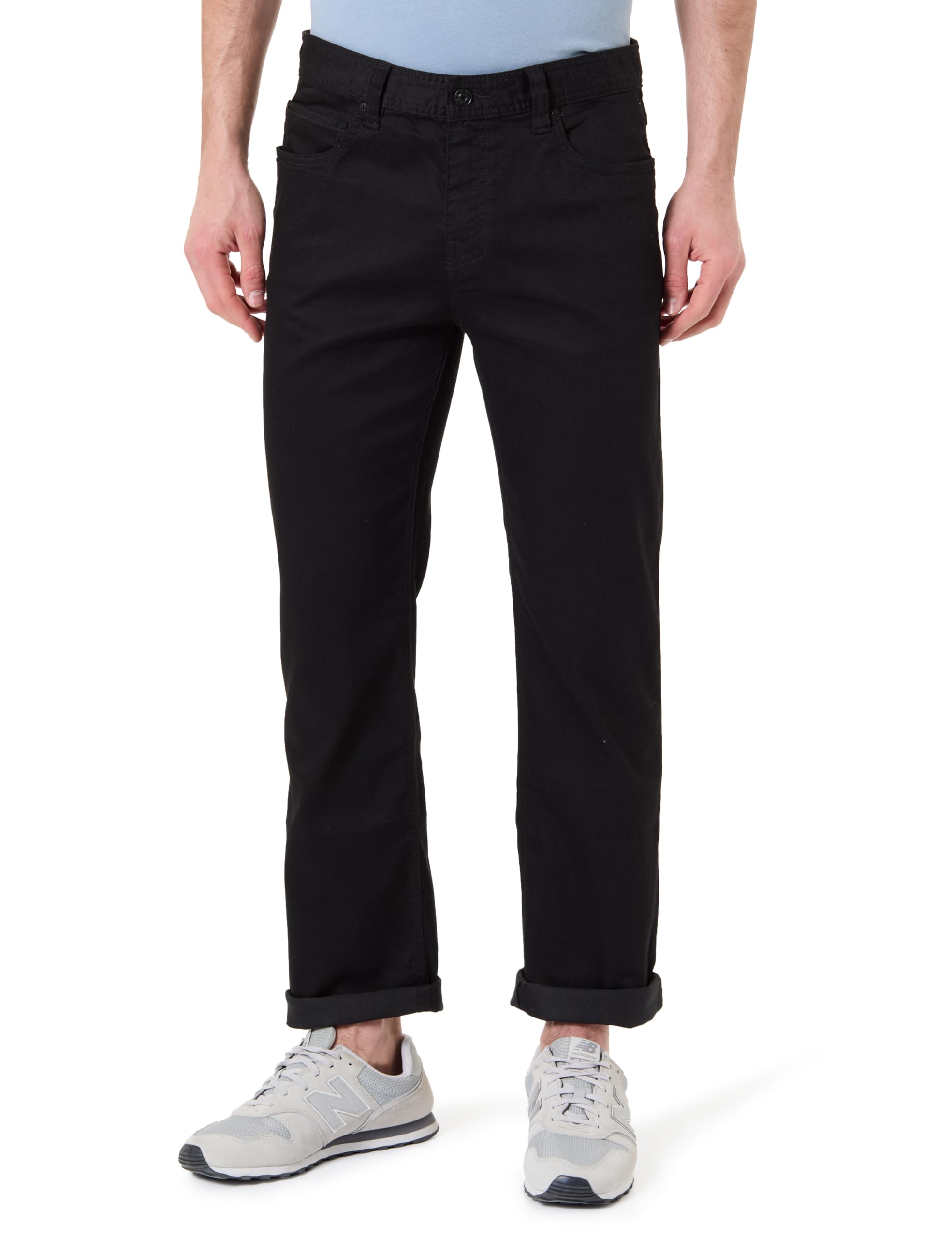 prAna Men's Bridger Jean 34" Inseam, Black Out, 42