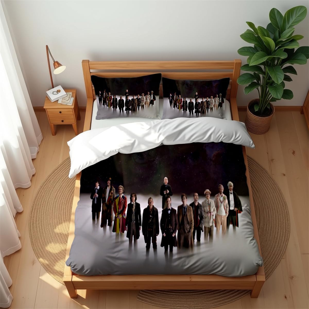 Premium Hotel Style Bedding Set Doctor 3PCS Soft Cotton Rich Quilt Cover for All Seasons (DW 03,220x230cm(King))