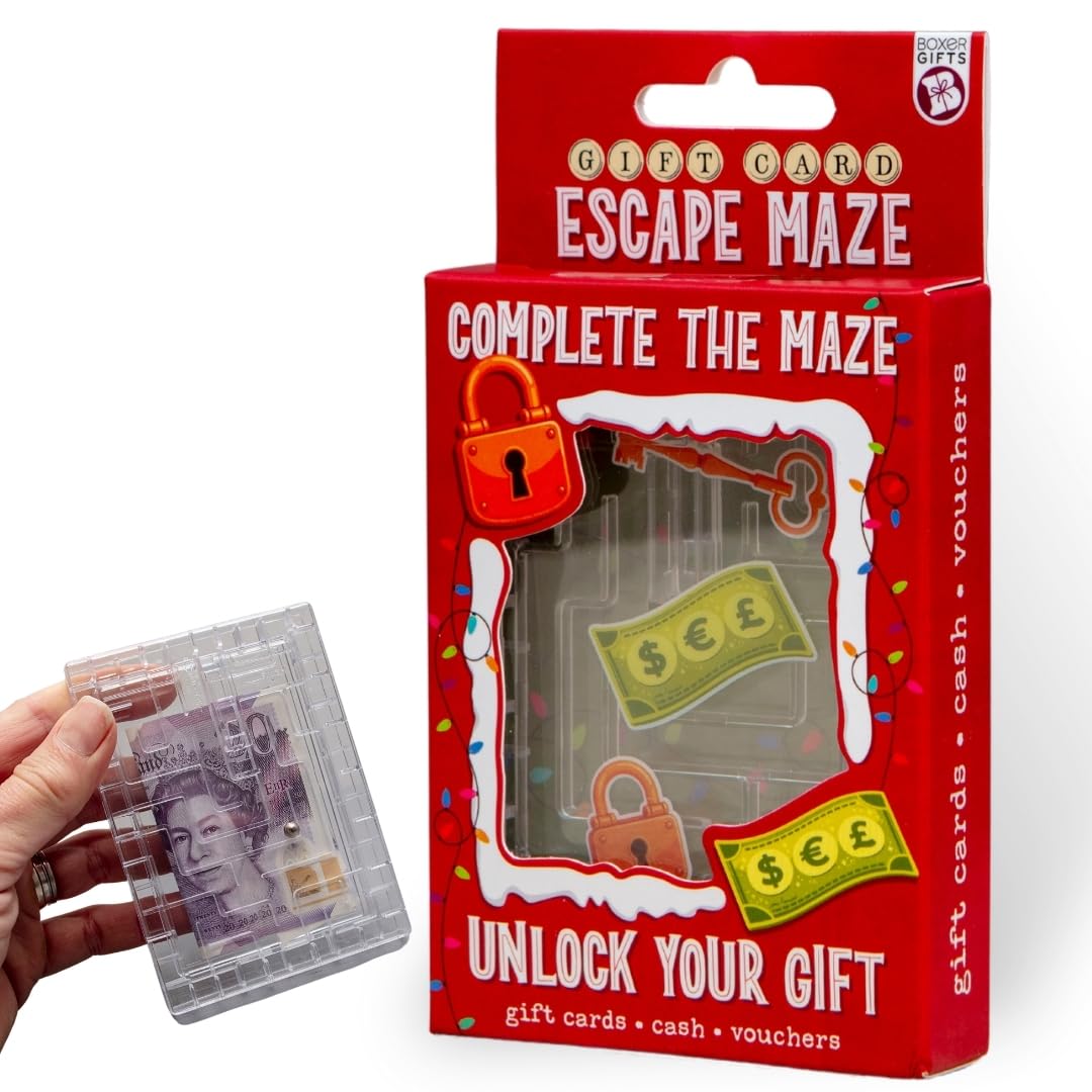 Boxer Gifts Card Maze, Money Puzzle Box for Kids and Adults