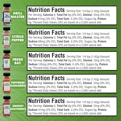 Freshjax 43443 Grill Seasoning Gift Set | 5 Sampler Sized Organic Grilling Spices thumb #7