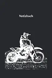 Notizbuch für Motocross Biker mit Motocross Rennfahrer Motiv: Praktisches Buch, Tagebuch, Heft, Block, 120 Seiten Linien mit Platz für Notizen für die ... Motocross Accessoire, Motocross Geschenkidee