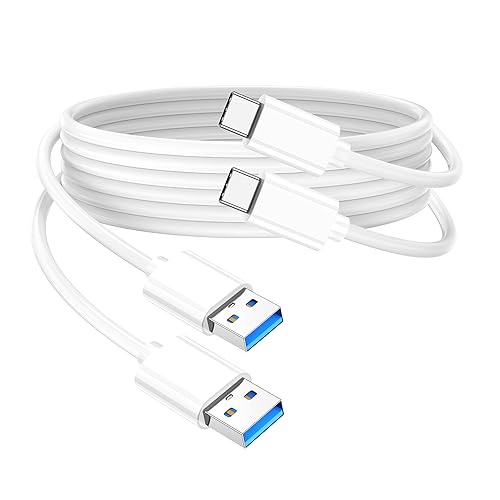 Cable USB 3.1 Gen 2 a C de 10 Gbps de transferencia de datos de alta velocidad tipo C (paquete de 3 pies), USB A a USB C iPhone 15 Cable de carga