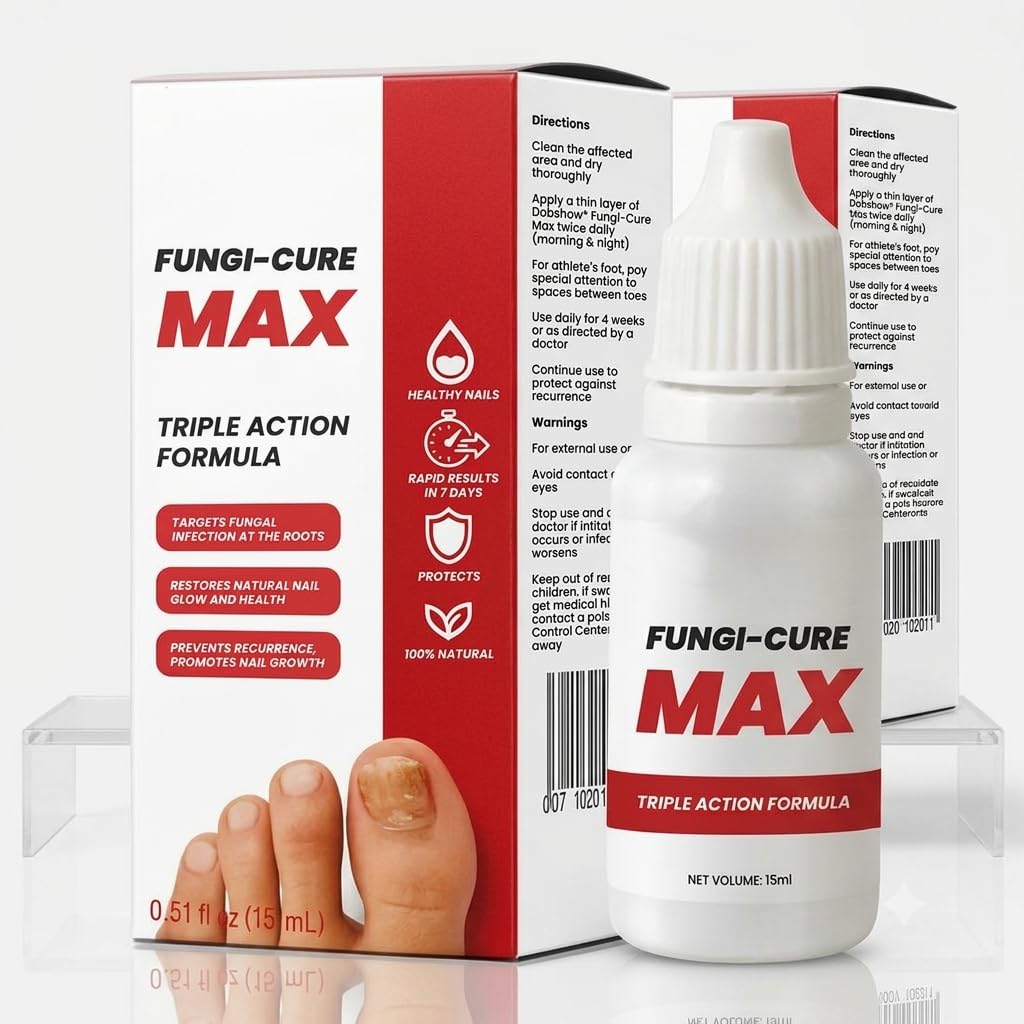 Fungi-Cure Max Nail Care Solution | Intensive Nail & Cuticle Conditioning Formula | Hydrating Nail Appearance Care for Brittle, Dry & Discolored-Looking Nails | Fast-Absorbing Daily Nail Maintenance Solution for Fingernails & Toenails-image-7