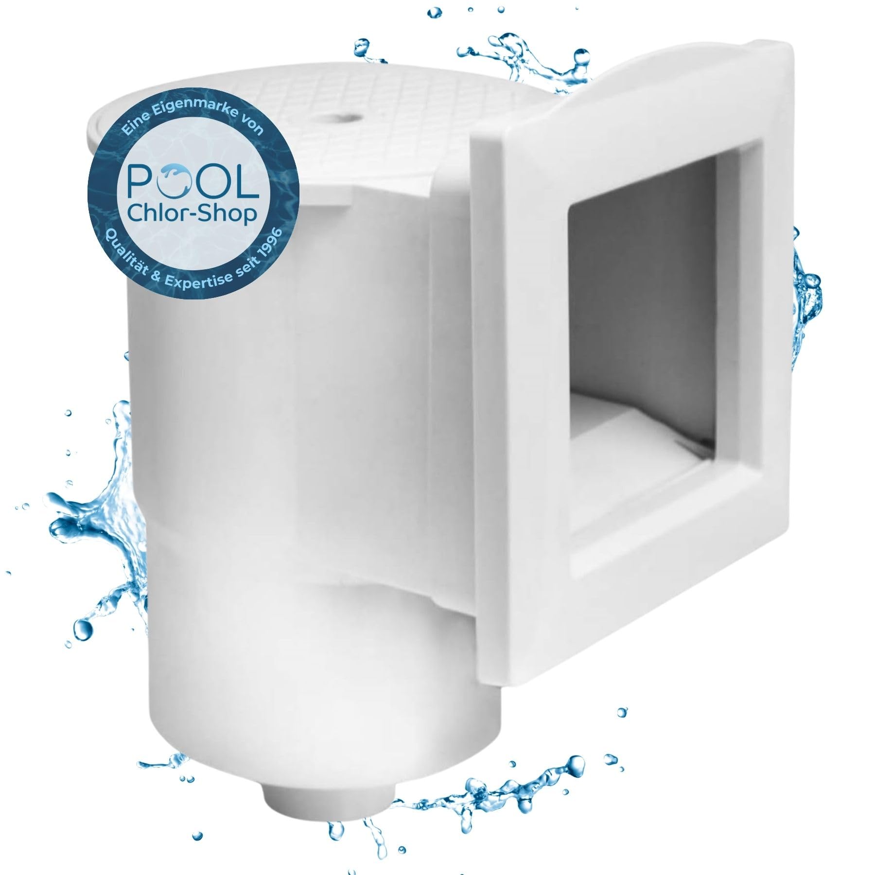 Pool Einbauskimmer I Hochwertiges Skimmer Set für Fertigbecken & Aufstellbecken I Einbau-Skimmer Pool aus ABS Kunststoff I Skimmer Set Stahlwandpool für Rund- & Ovalformbecken