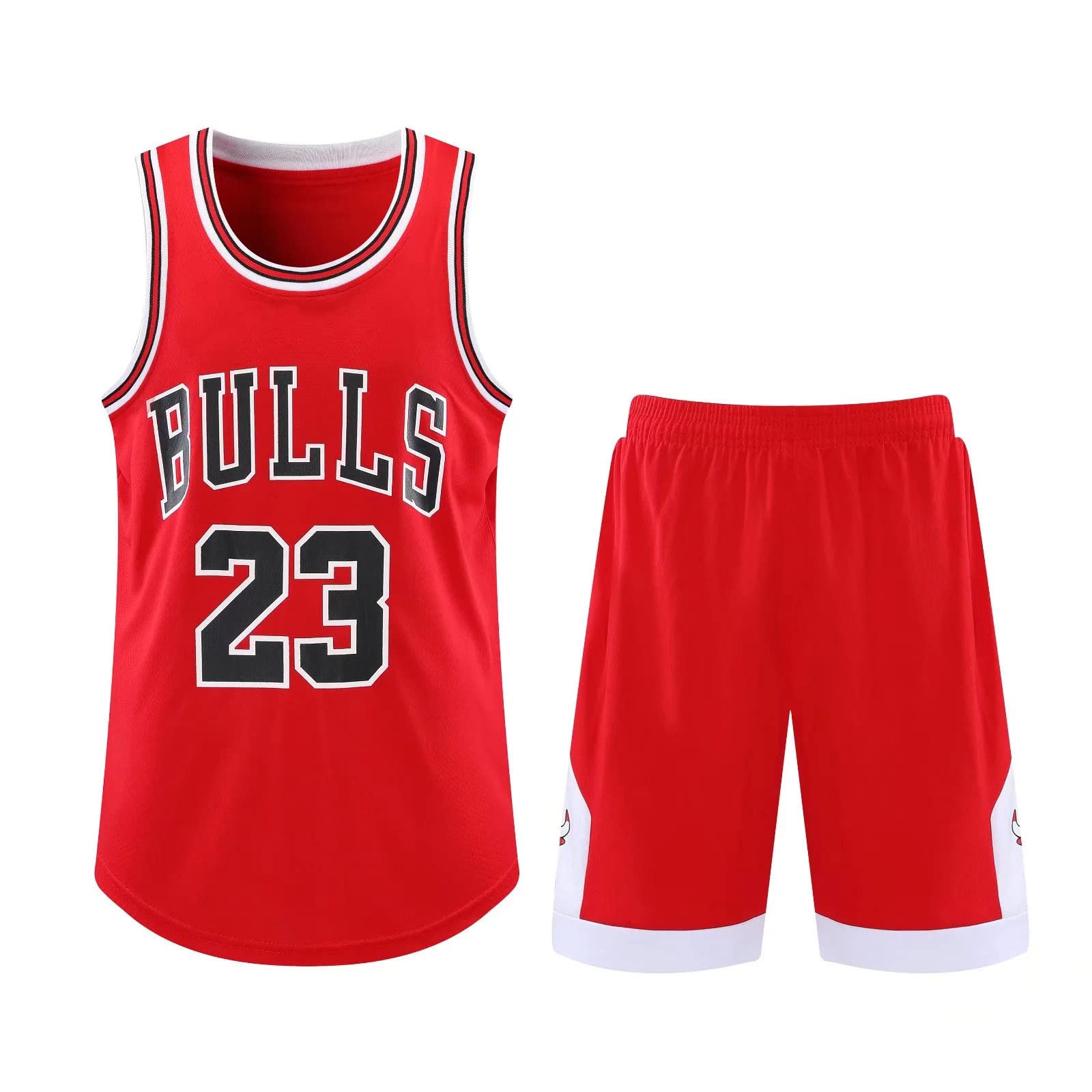 Camiseta Baloncesto 2 Piezas Para Hombre y Niño, Equipación Sin Mangas