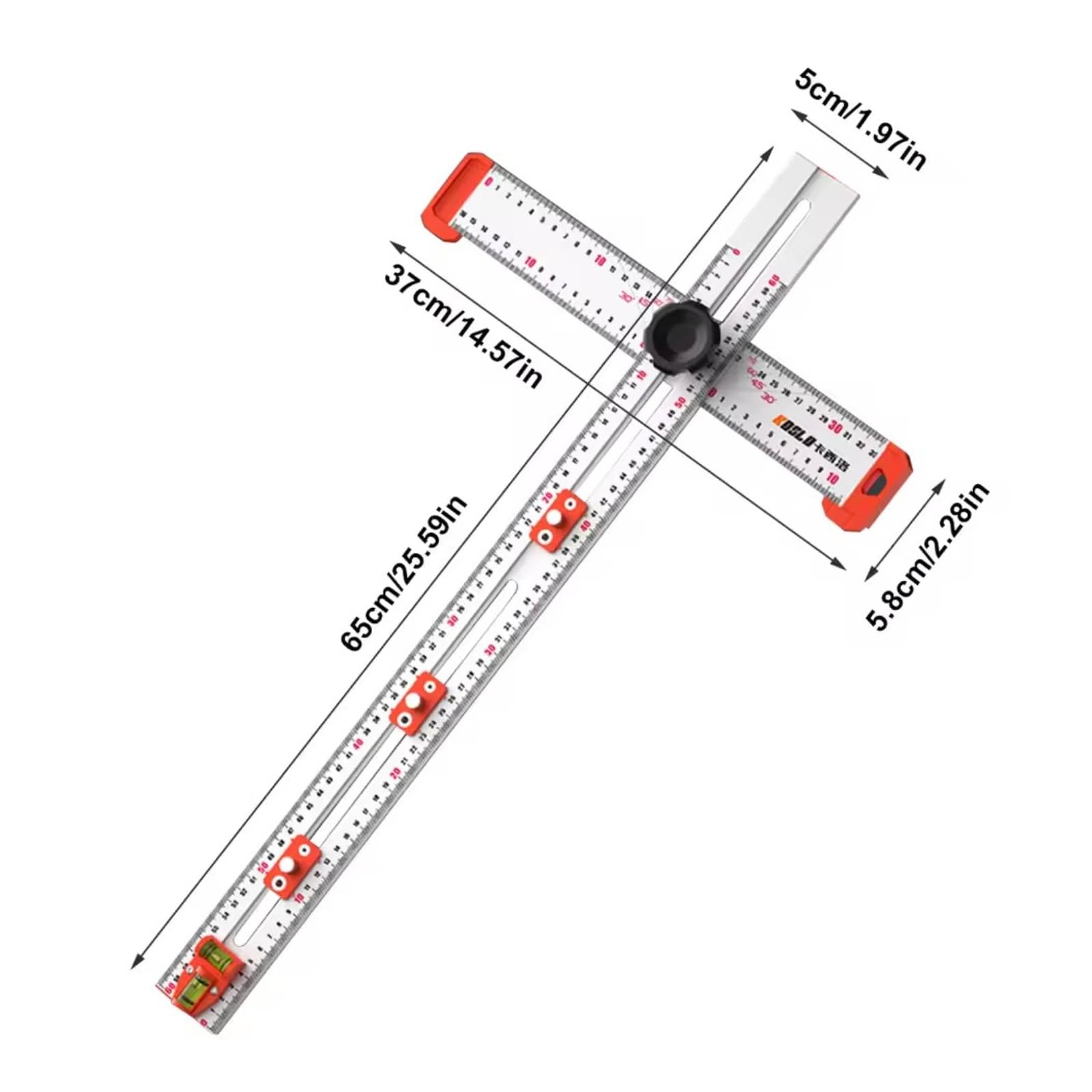 Règle En T Multifonction Équerre En T Multifonction Ergonomique Règle Traçage Butées Clisntes pr Bricoleurs