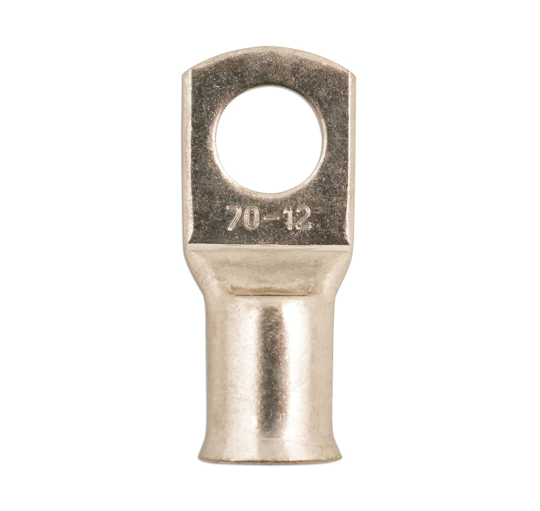 CONNECT 30082 Copper Tube Terminals 70mm2 x 12.0mm 10Pcs 24V Crimp Connectors
