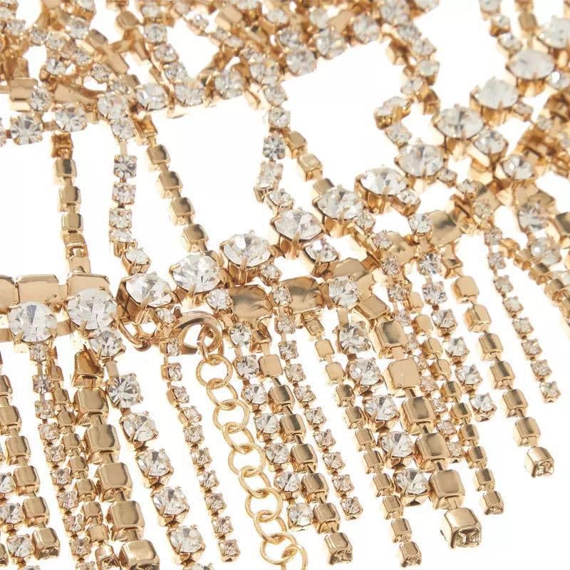 Rhinestone Cap Headpiece For Women Crystal Tassel Hair Accessories Belly Cap Headpieces Wedding Bridal Head (sil 003n)