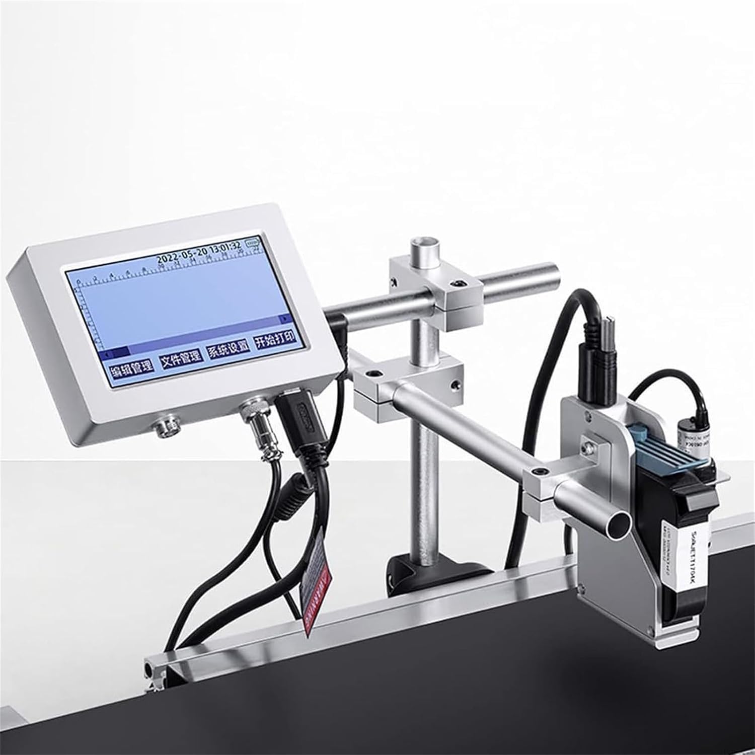 Macchina di Codifica Automatica, Macchina di Codifica Online, Stampante di Data, per Codice QR/Testo/Numero di Lotto/Etiqueta/Data (25.4mm)