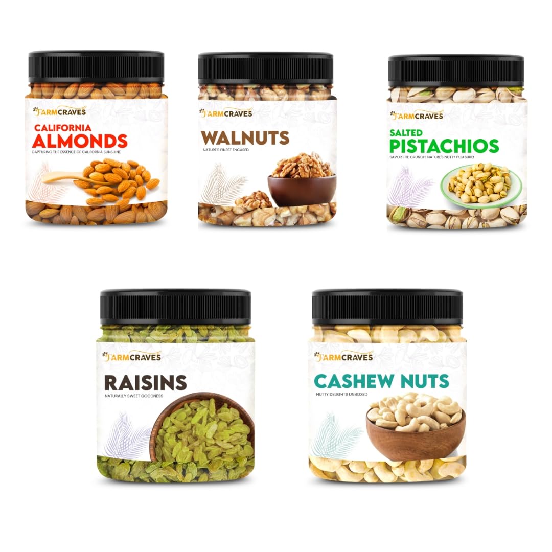See full amazon price history chart for FARMCRAVES Dry Fruits Combo Pack (1.25Kg) | Whole Almonds (250g) + Cashews (250g) + Roasted Pistachios (250g) + Green Raisins (250g) + Walnuts Without Shells (250g) | Healthy Dry Fruit Snack Combo FARMCRAVES Dry Fruits Combo Pack (1.25Kg) | Whole Almonds (250g) + Cashews (250g) + Roasted Pistachios (250g) + Green Raisins (250g) + Walnuts Without Shells (250g) | Healthy Dry Fruit Snack Combo (B0CHBQXHG9) Amazon Price History, Amazon Price Tracker
