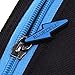 BLUECELL 2pcs Black Color Splash Proof Nylon Security Utility Zipper Coin Safe Pouch ID Card VISA Card Business Card Bag Sleeve 4-1/2 x 3 Inches