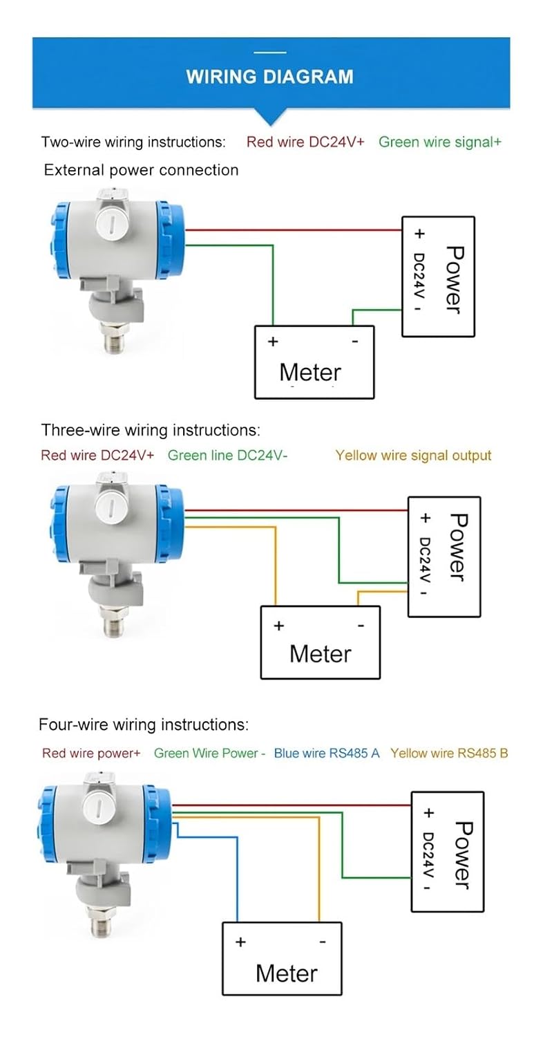 Digital Pressure Transmitter Vacuum Water Oil Pressure Transducer(-100kpa-0)