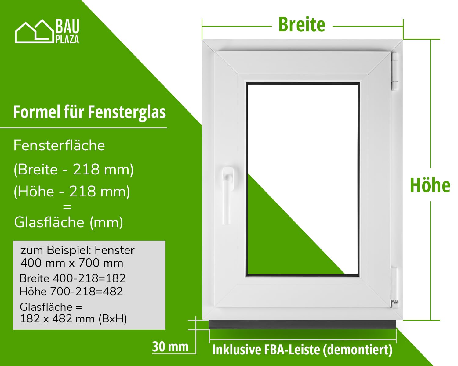 Finestra In PVC Basculante Bianca 400x500 Mm LORAC - Vetro Doppio, Risparmio Energetico, Certificata CE Per Cantine E Ambienti Domestici
