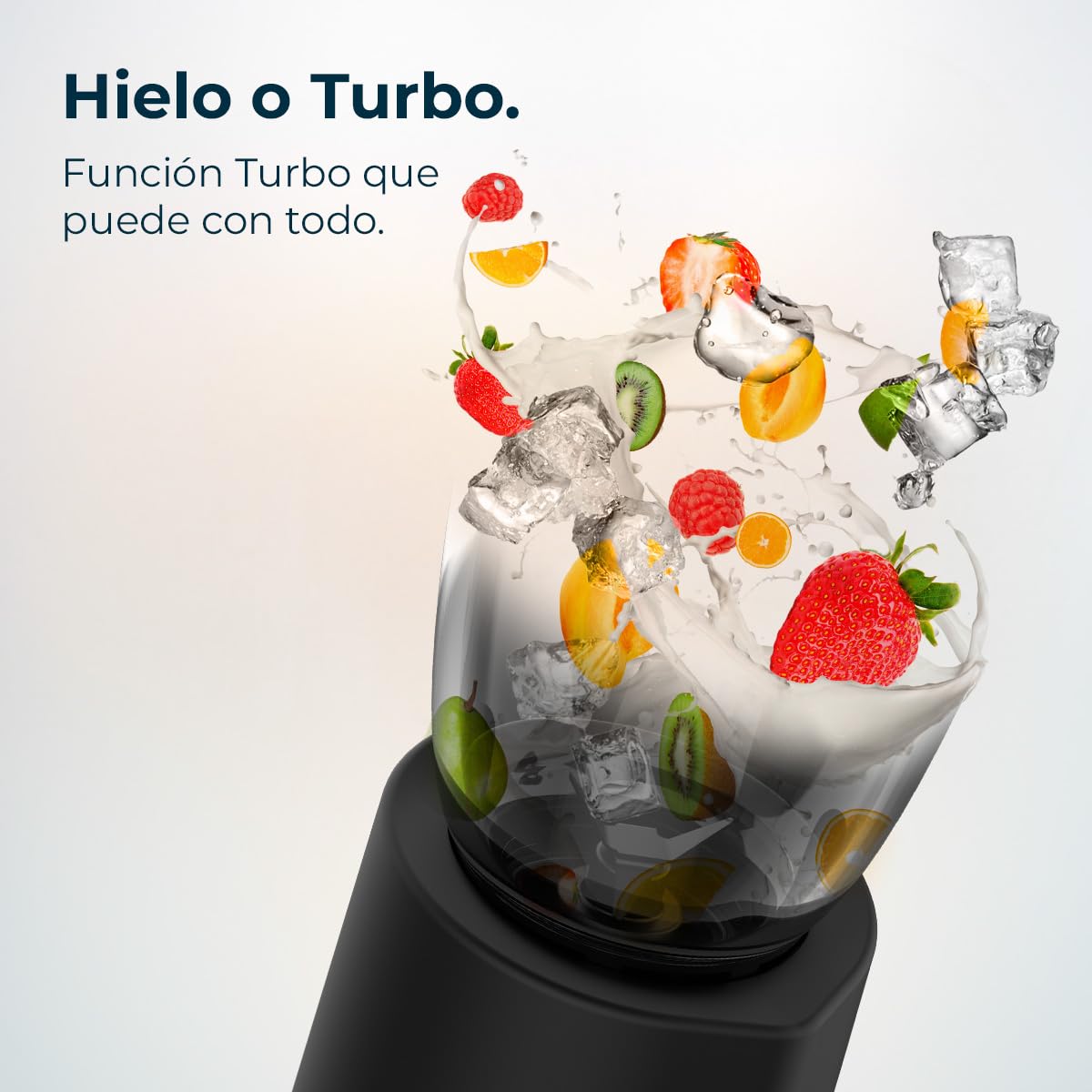 Cecotec Batidora de Vaso Power Black Titanium 2000MAX Mix Go. 2000W Potencia Máxima, Acacados en Acero Inoxidable, Cuchilla con Recubrimiento de Titanio Negro, Capacidad 1,5L — view 8