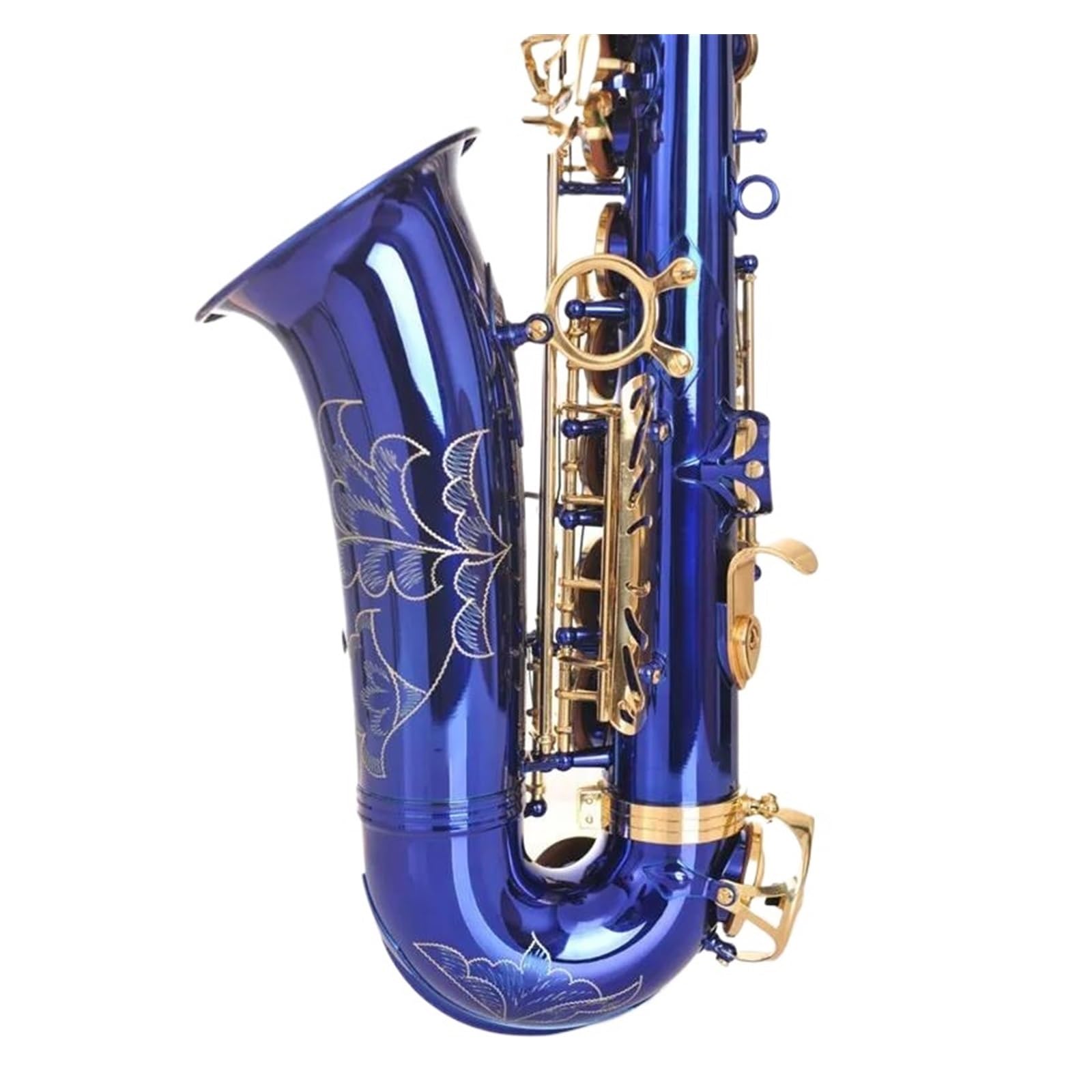 Saxophone Alto Bleu En Mi Avec Étui Et Accessoires Saxophone