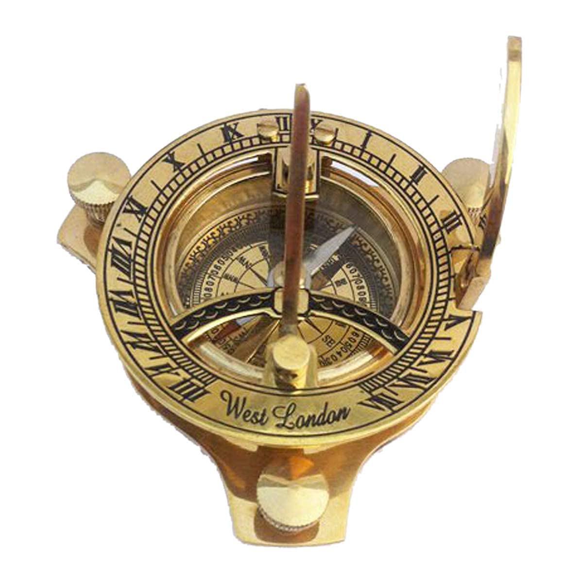 3 inches Brass Sundial Compass, Nautical Navigational Directional Compass-picture-24