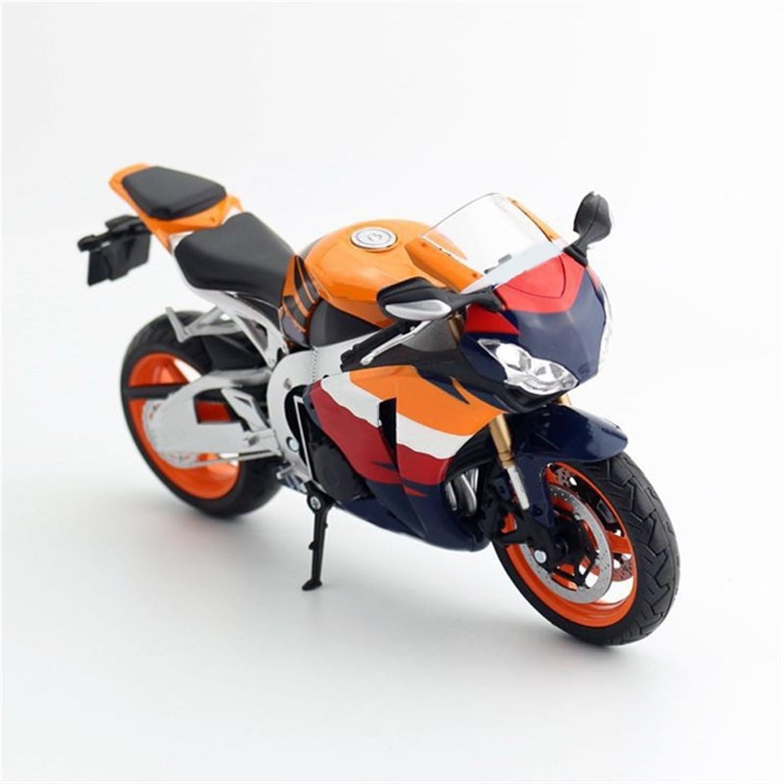 SEYXF Motorbike Toy for H-onda CBR 1000 RRR Alloy Motorcycle Desktop Display Model Diecast Metal Toy 1/12(Orange Foam Box)