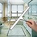 Hiware All-Purpose Shower Squeegee for Shower Doors, Bathroom, Window and Car Glass - Stainless Steel, 12 Inches