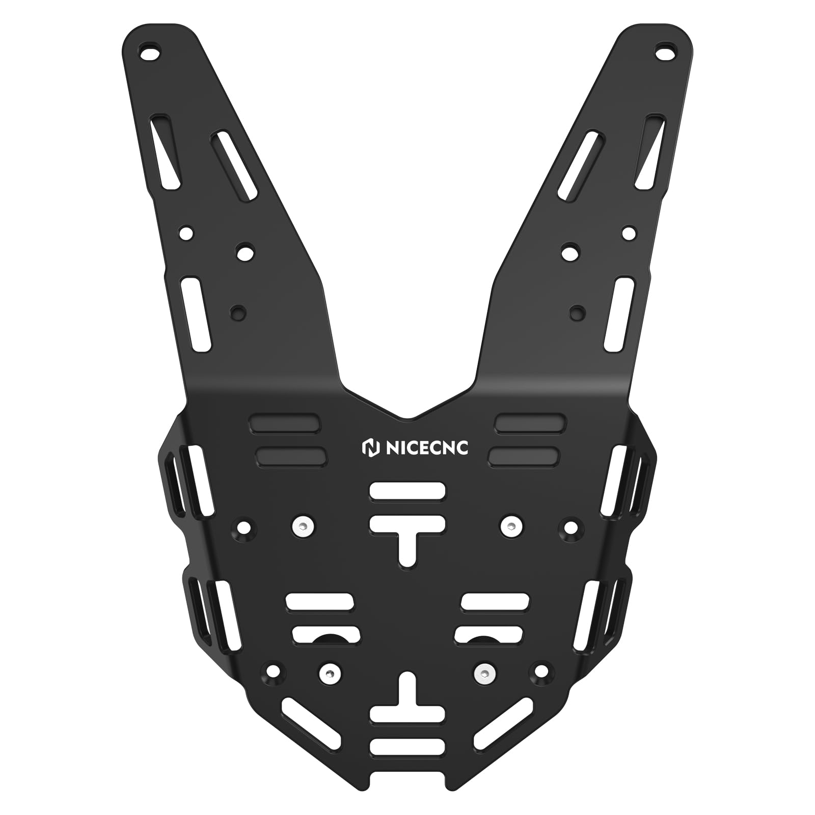 NICECNC Schwarzer Gepäckträger für Motorräder, kompatibel mit der 690 Enduro R (Baujahre 2019–2023) sowie mit der ES/SM 700 (Baujahre 2022–2023)