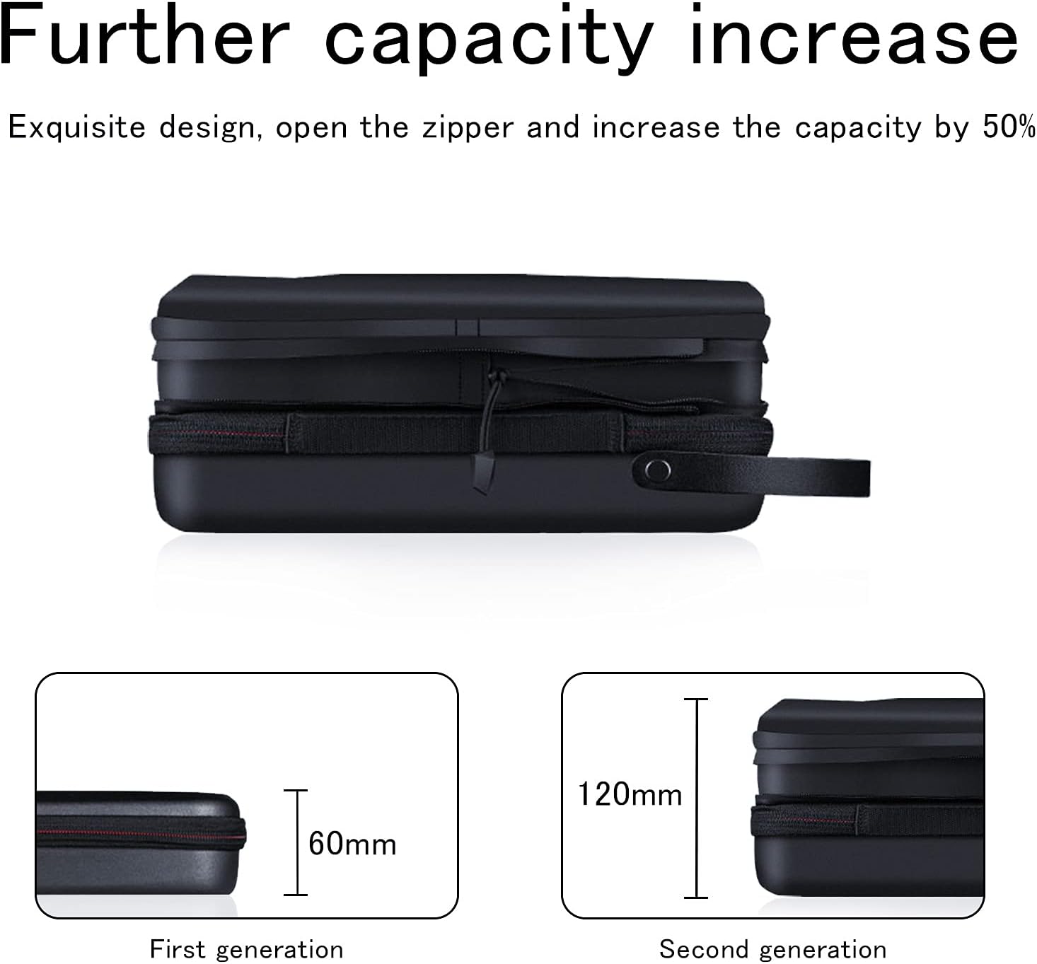 AFAITH Large Carry Case for GoPro,Portable Waterproof Travel Action Camera Case Adjustable Space Storage Bag for GoPro Hero 13 12 11 10 9 8 7 6 5,DJI Osmo Action 5Pro/4/3 Insta360 Accessories - Image 4