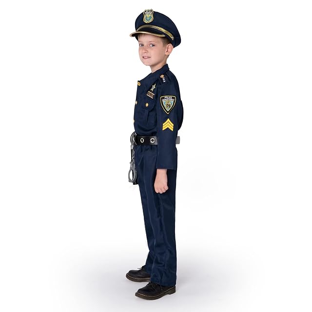 Foto 4 de 7 de JOYIN Toy Disfraz de Policía de Lujo y Juego de Rol para Niños Halloween Juego de Rol