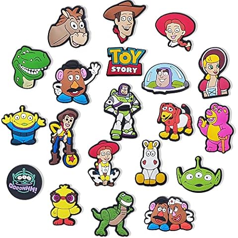 20pcs Shoe Charms for Buzz Lightyear for Croc charms Decoration Charms,PVC Rubber Charms Accessories for Bracelet Clog Wristbands Decoration, Cartoon Shoe Charms Favors Supplies Gifts for Kids Cover
