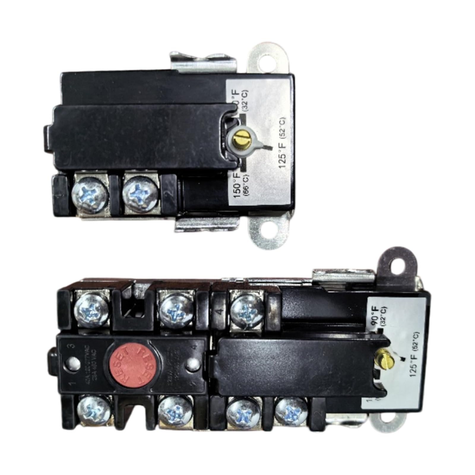 KSD320 Thermostat for Water Heater with Temperature Ranges 90℉ to 150℉ Metal Housing and Switches Double Component Water Heater Thermostat