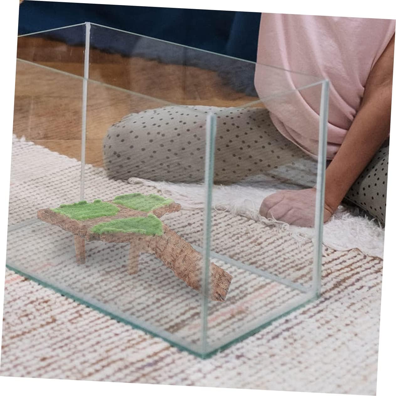 Resin Turtle Basking Platform with Climbing Shelter for Reptile