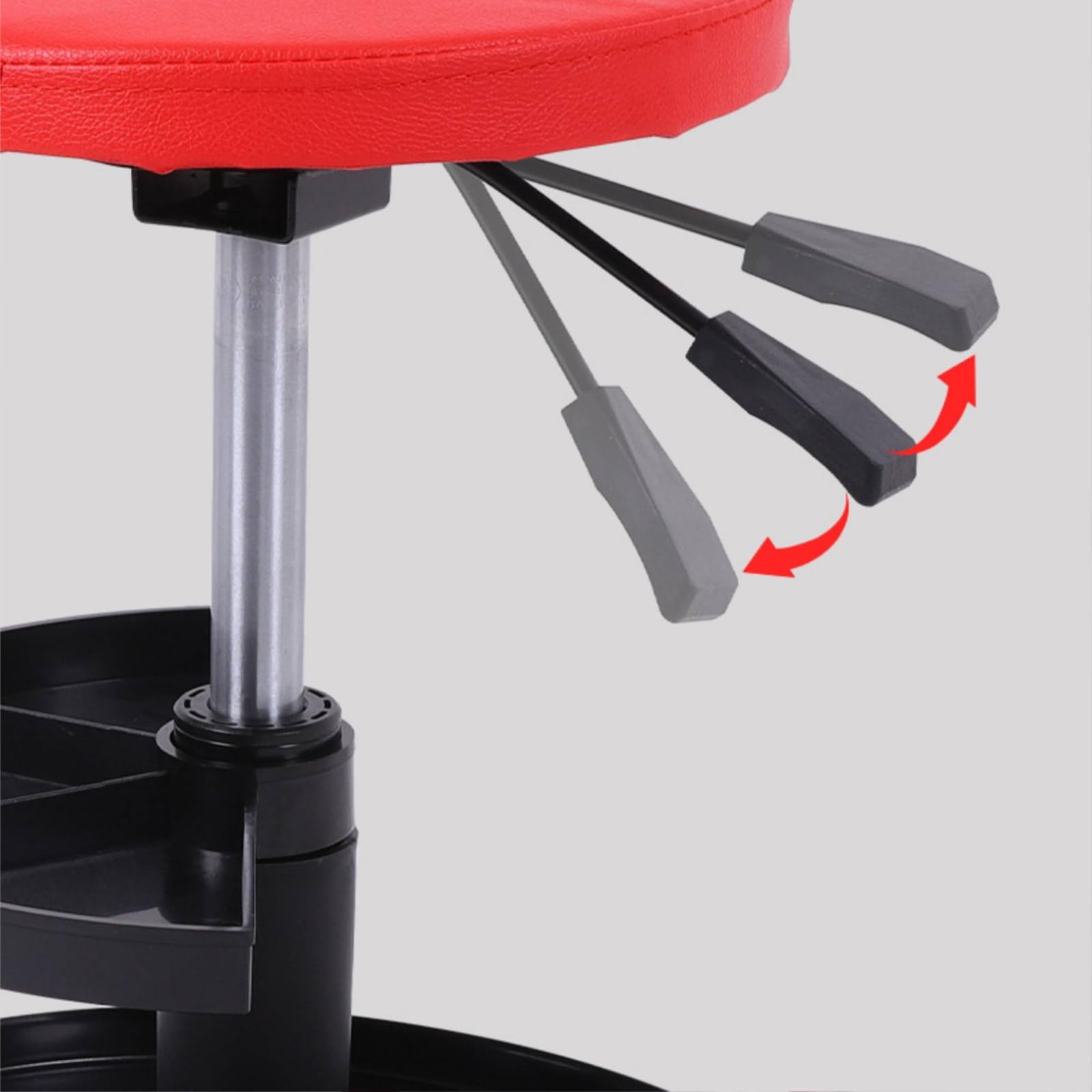 predolo Sgabello con Ruote Imbottito Sgabello con Rotelle Ergonomico Seduta per Artigiani, Hobbisti, Officina