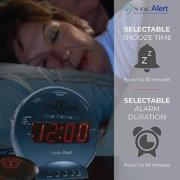 Amazon.co.jp: Sonic Alert Sonic Bomb デュアル目覚まし時計