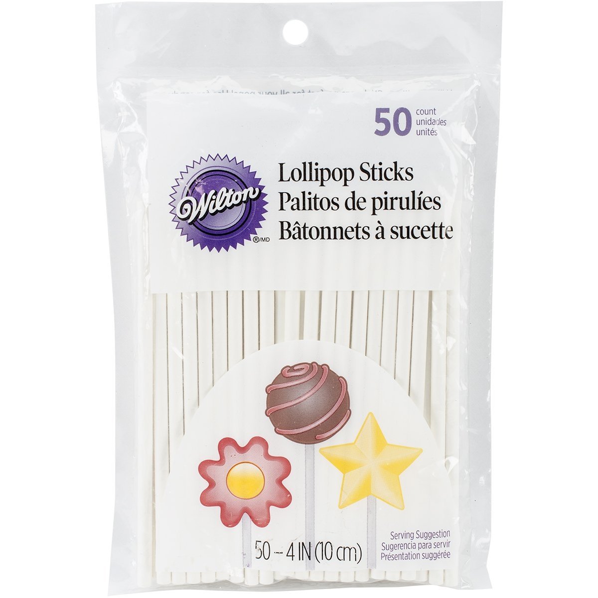 Lollipop Sticks 50/Pkg-4"