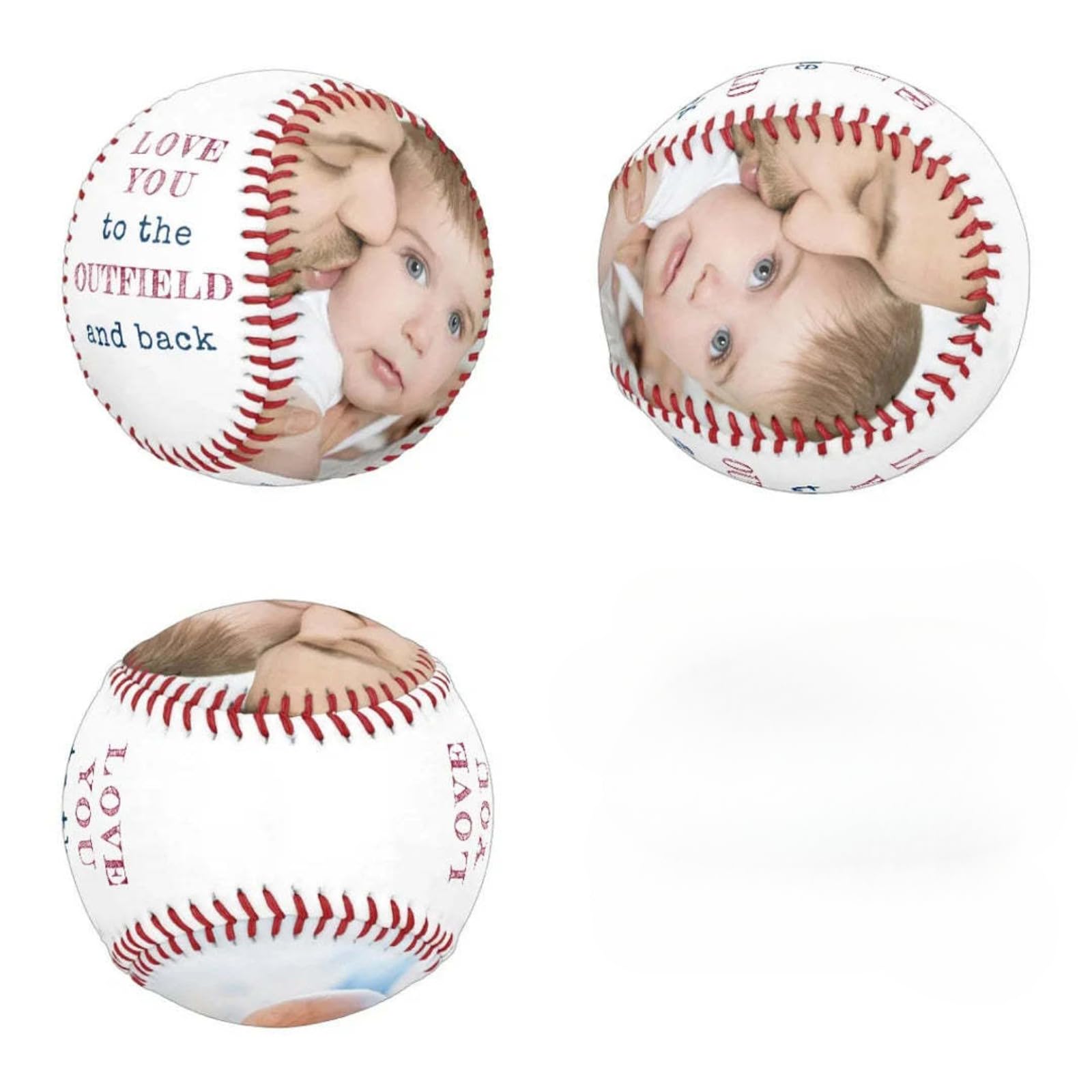 Pallina da baseball personalizzata personalizzata con foto,Regali di baseball,Foto personalizzata Baseball,per la festa del papà Anniversario Natale Memorial