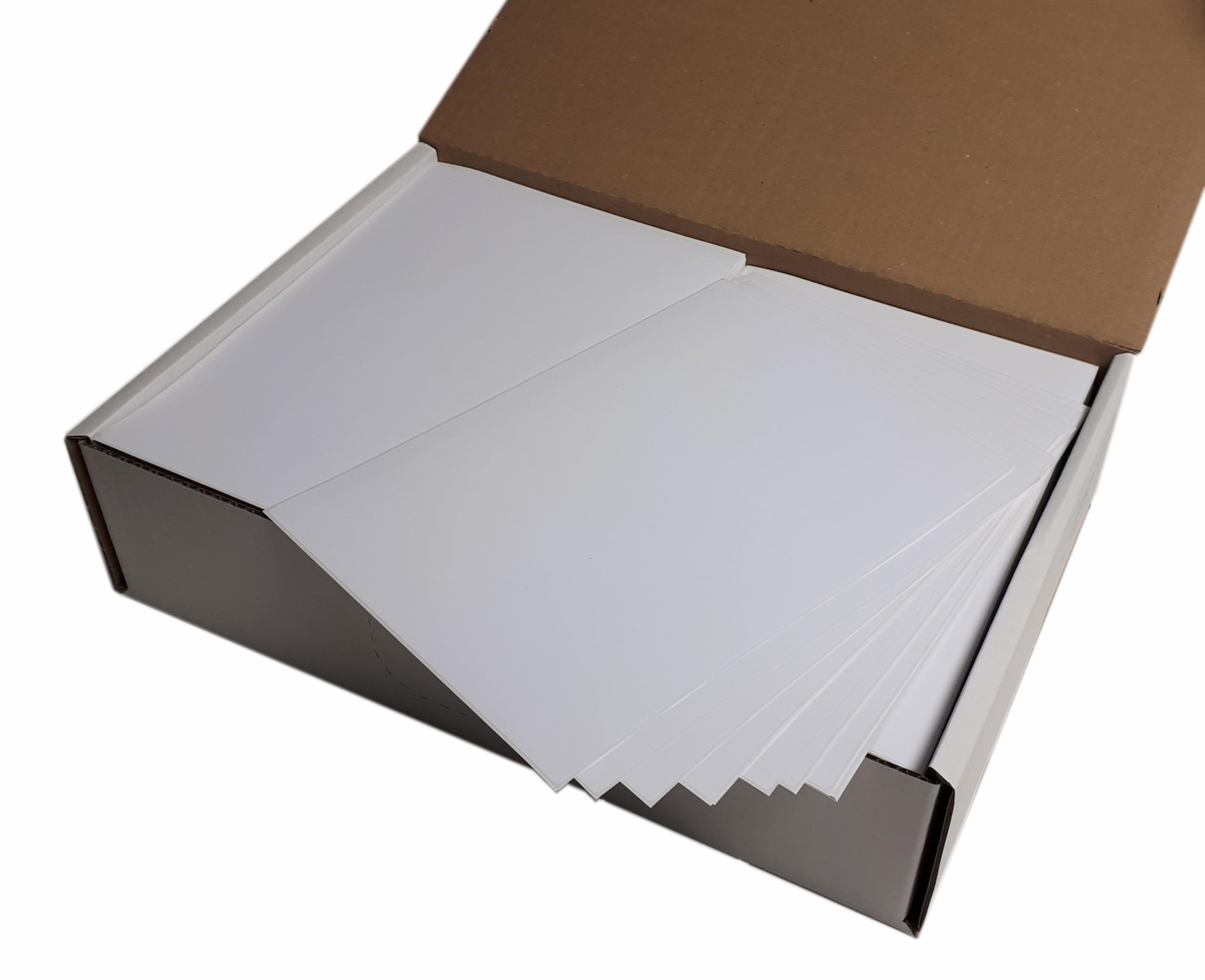 Pegatinas para paquetes/palés DIN A5 x 1000 | incluye lengüeta de 5 mm para despegar fácilmente | Autoadhesivo | para impresoras láser y de inyección de tinta – Fabricado en Alemania