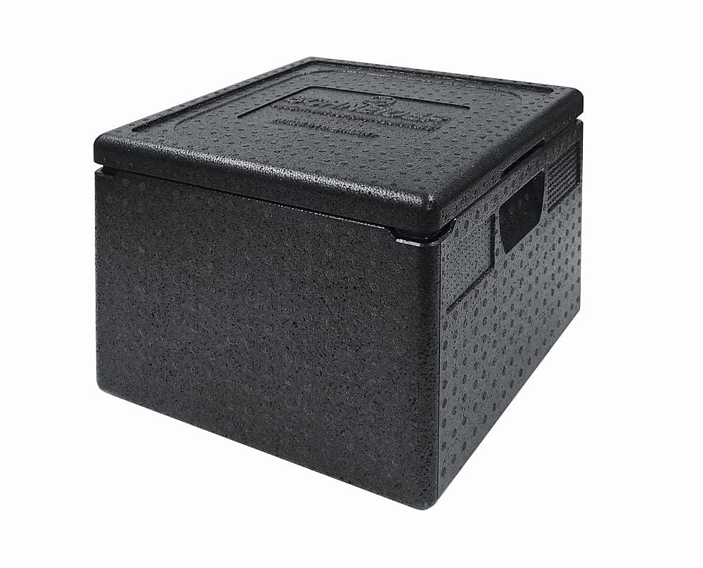 Pizzabox m. Deckel, Isolierbox 410x410x330mm, Thermobox, Transportbox, Top-Box