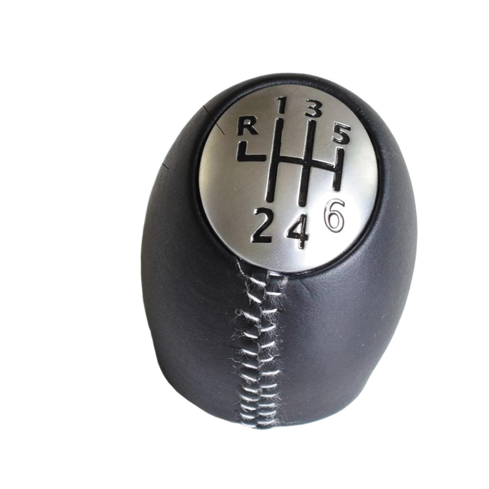 Qmtvfsrh Ms-White-Leather Car Gear Shift Knob For Laguna For Trafic For Espace For Master For Megane For Vauxhall For Opel For Movano For Nissan For Interstar Gear Shift Knob(Ms-White-Leather)