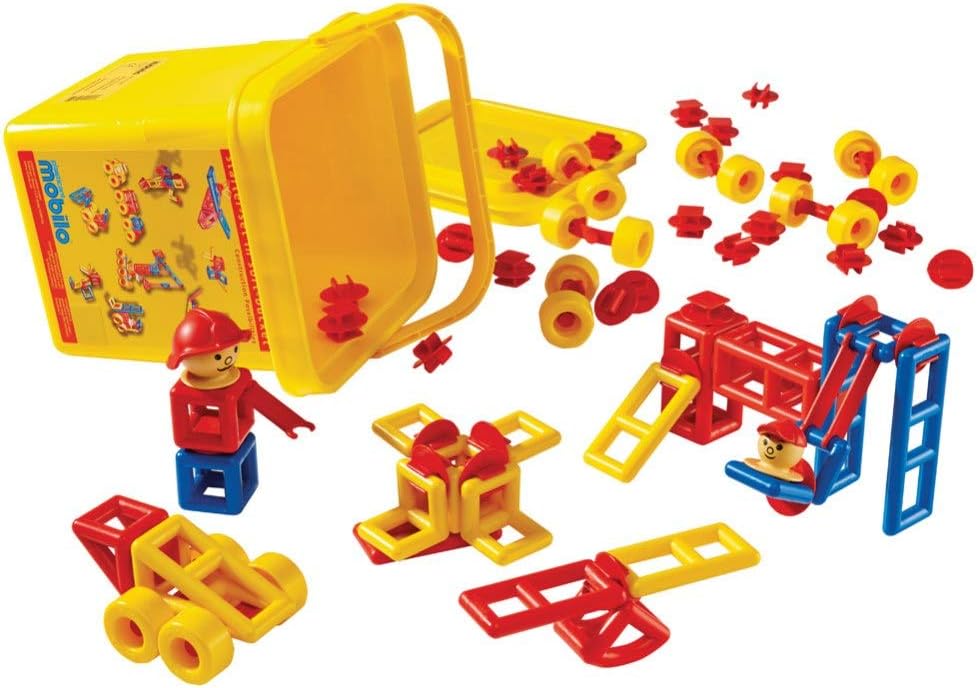 256 256-Basic Set, for 3-8 year old children, Red, Blue, Yellow, 210 x 210 x 200 millimeters