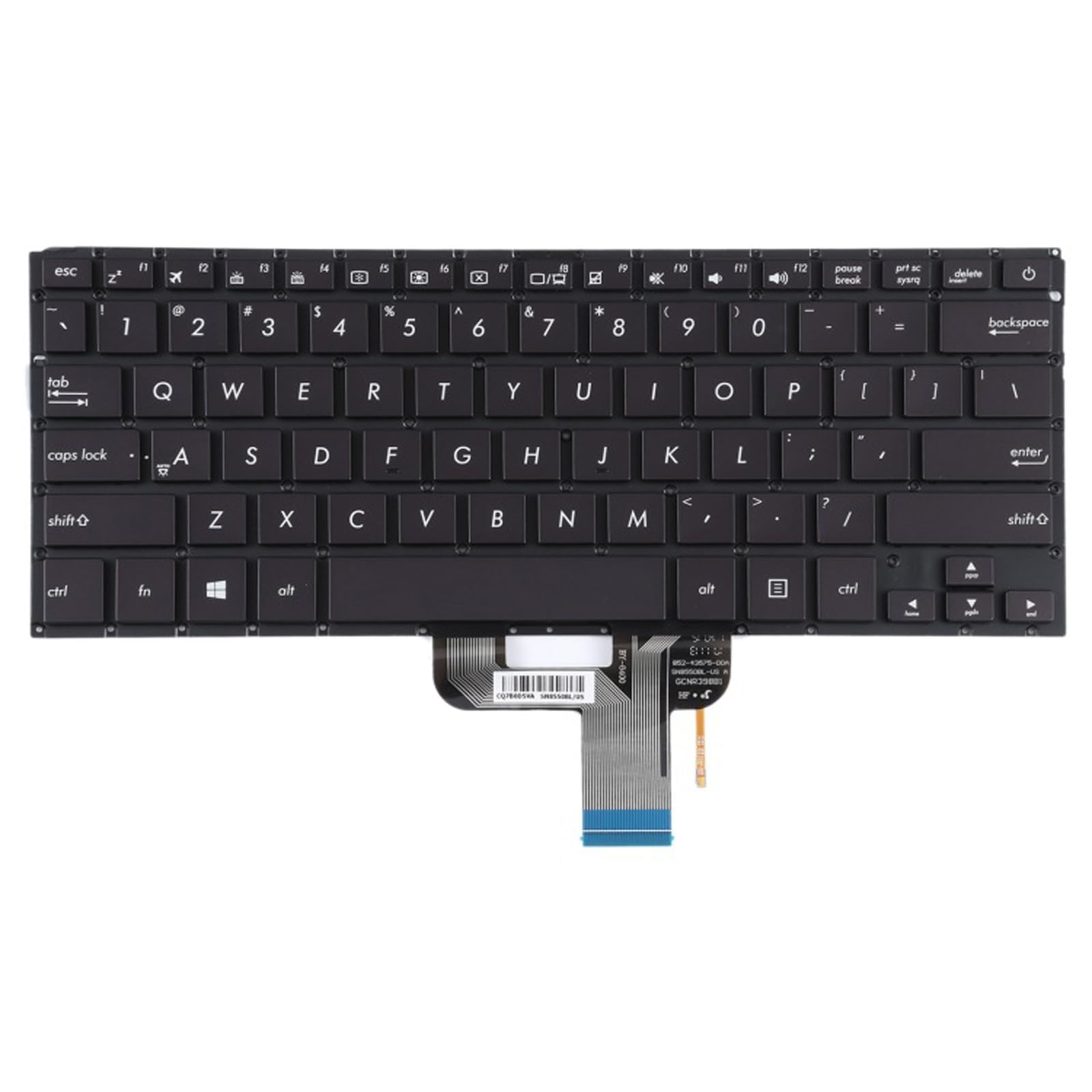 Generico Tastiera retroilluminata a LED Tastiera retroilluminata a LED per RX410U RX310 UX310UA UX310UQ U4000 Notebook Riparazione Tastiera Portatile retroilluminata