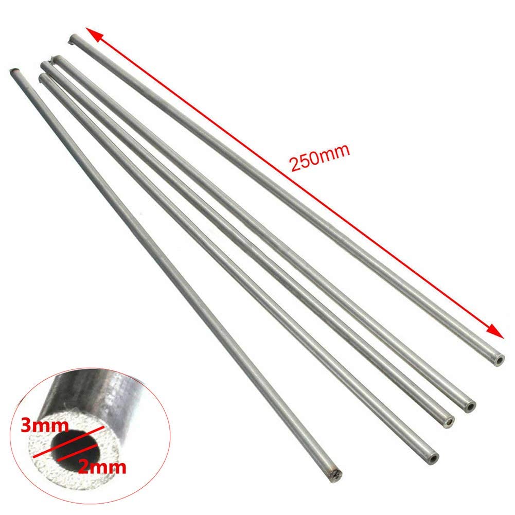 QUARKZMAN 304 Inox Acier Tube, OD 17mm X 1mm Paroi Épaisseur 250mm